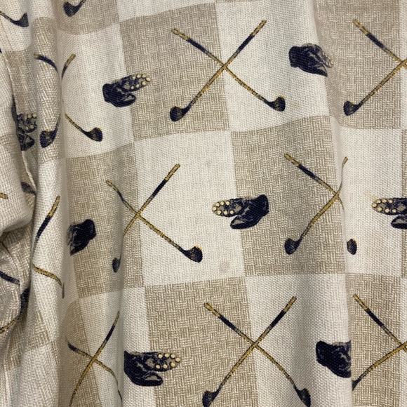 Mens Vintage St. John's Bay Cream and Tan Golfer Golf Club Polo Shirt Size XL - Picture 10 of 17